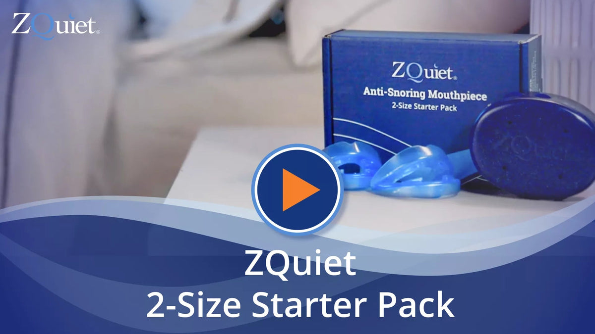 ZQuiet Anti-Snoring Mouthpiece 2-Size Starter Pack