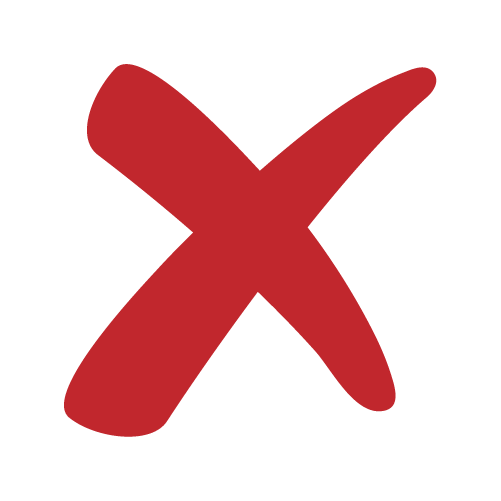 red x symbol icon